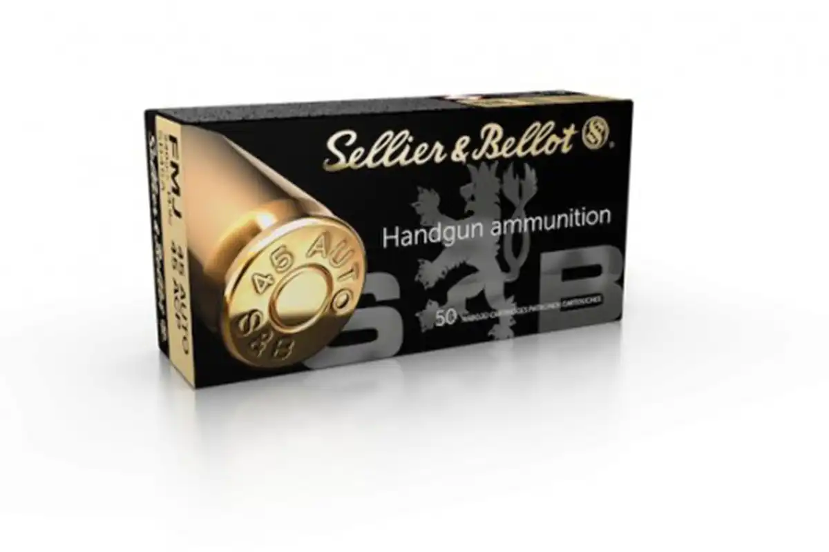 CARTOUCHES SELLIER BELLOT 45 ACP AUTO FMJ 230GR 14.9G