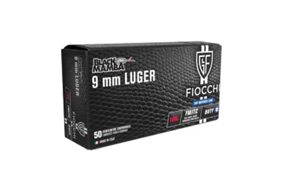 CARTOUCHE FIOCCHI BLACK MAMBA 9X19 100 GRS FMJ BOITE DE 50