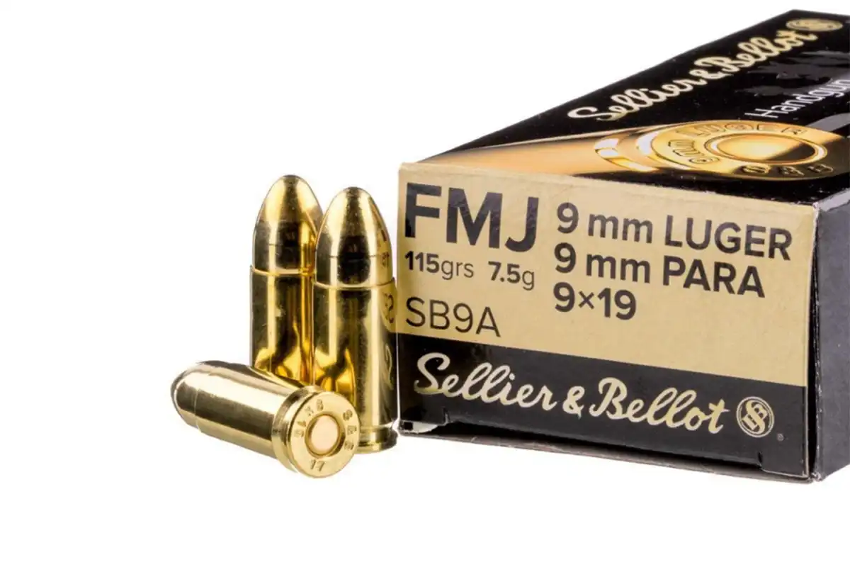 CARTOUCHE SELLIER & BELLOT 9x19 MM 115 GRS 7.5 GR