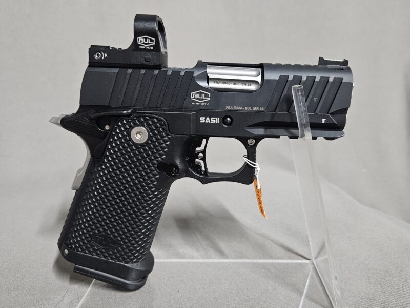 PISTOLET BUL SAS II ULTRA LIGHT 3.25P NOIR 9X19 PACK