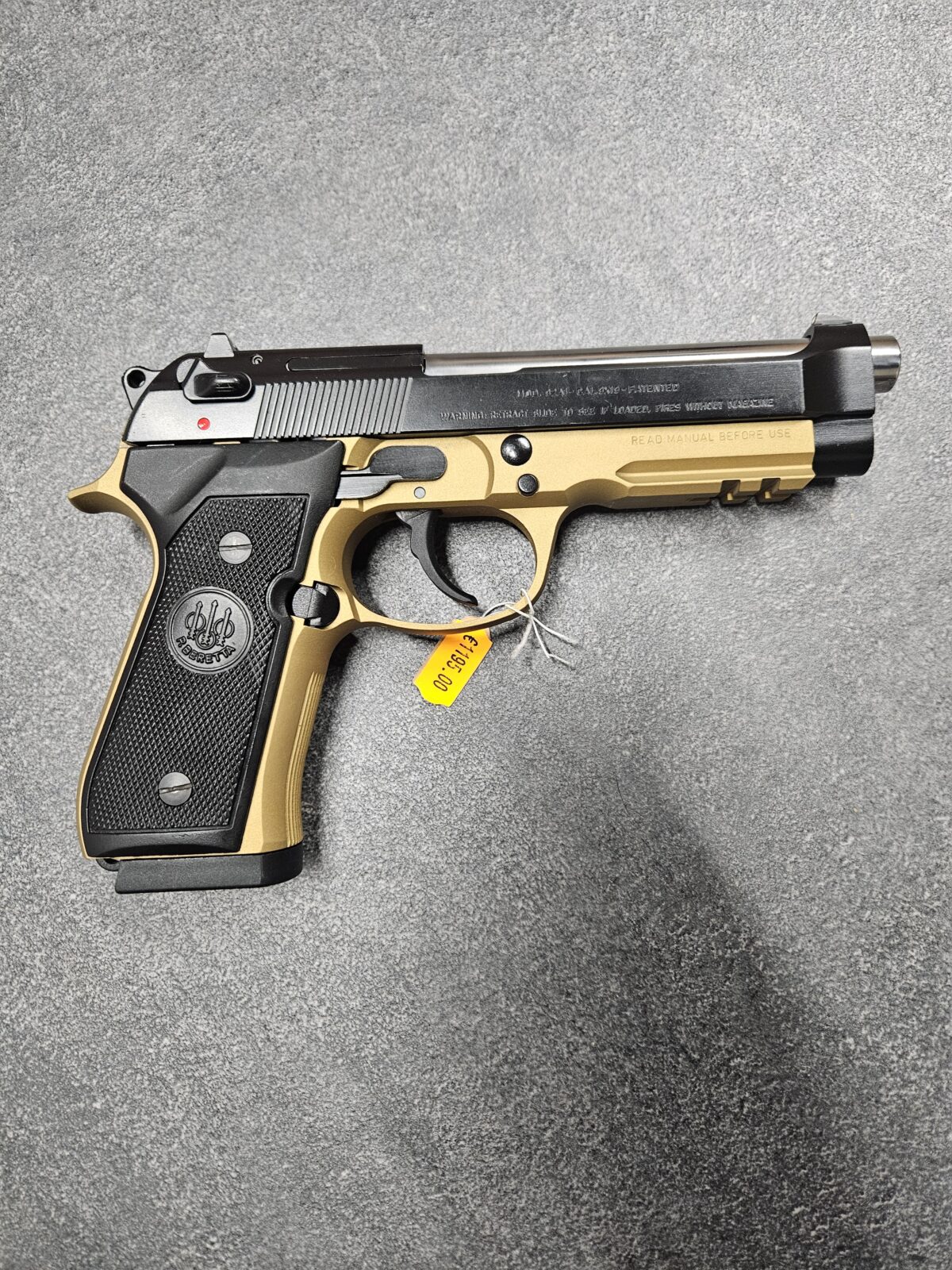 BERETTA CUSTOM NOIR ET OR MOD 92A1 9X19