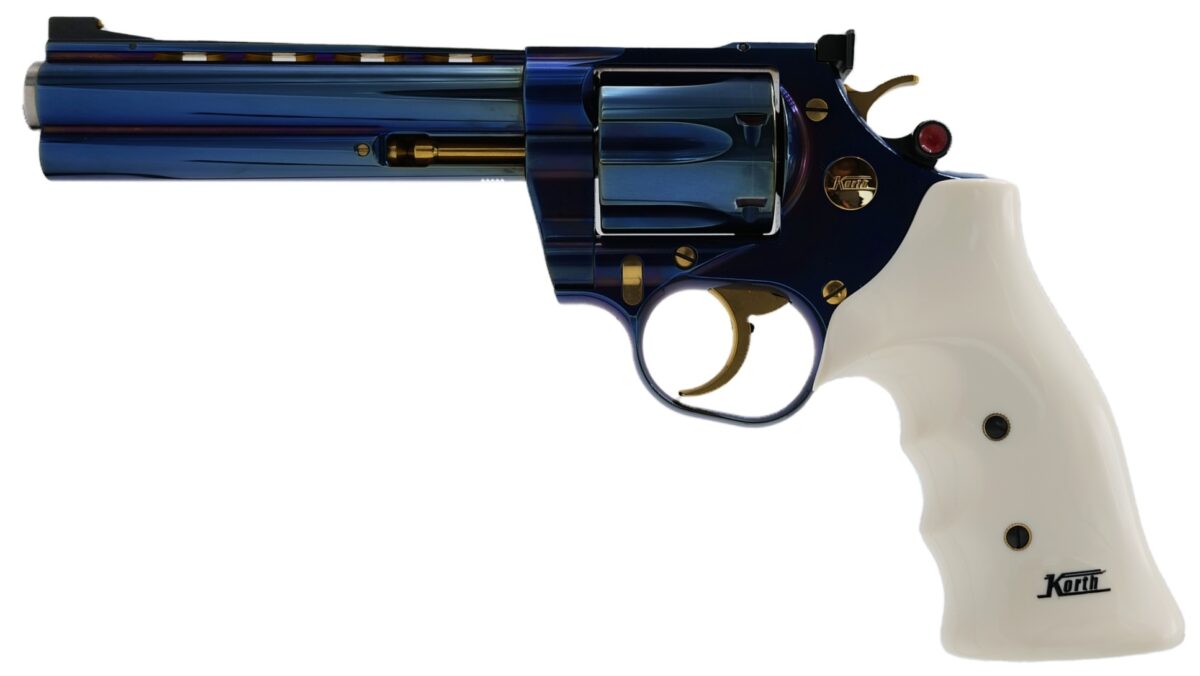 REVOLVER KORTH CLASSIC GLOSSY BLUE 5.25 357MAG
