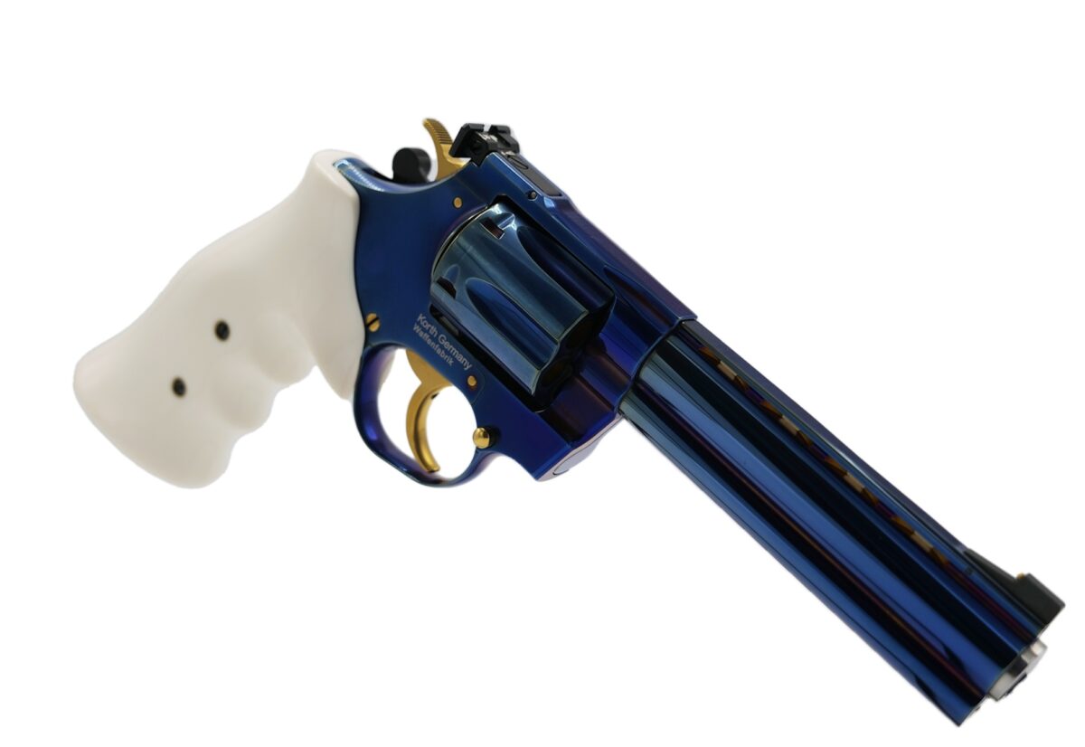 REVOLVER KORTH CLASSIC GLOSSY BLUE 5.25 357MAG – Image 2