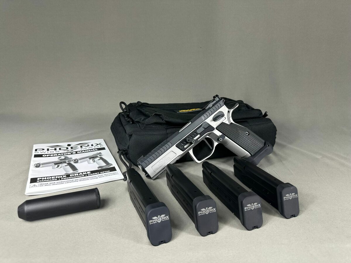 PISTOLET PHOENIX DRAKE ACIER GRIS/BLACK 9X19 – Image 3