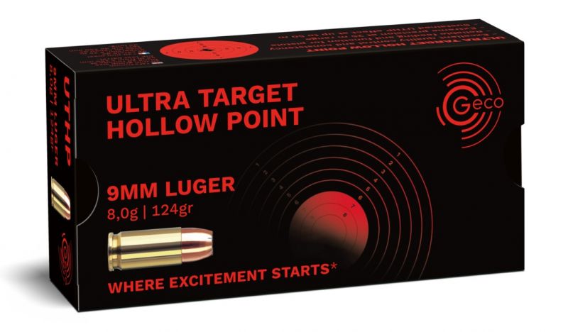 CARTOUCHE GECO 9MM 124GR ULTRA TARGET HP