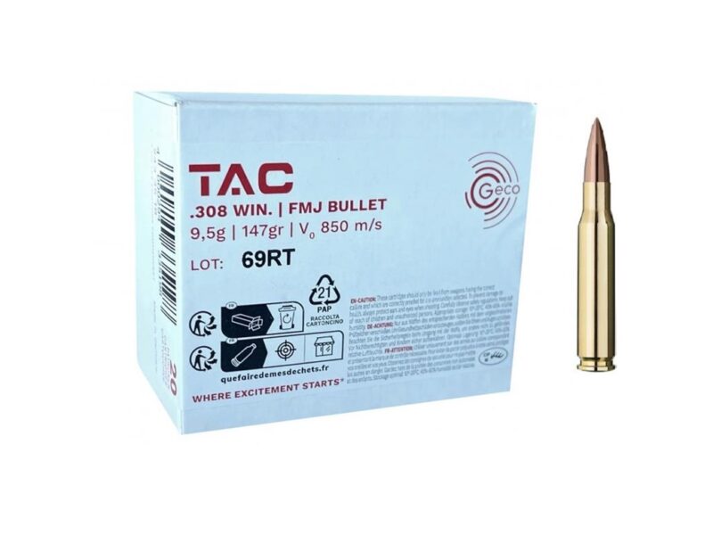 CARTOUCHE GECO TAC 308 WIN 147GR X20