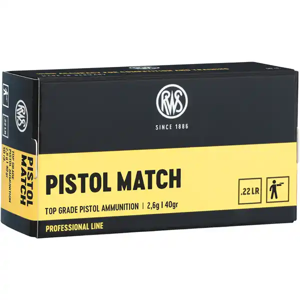 CARTOUCHE RWS 22LR PISTOL MATCH