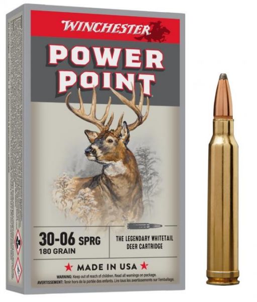 WINCHESTER cal.30-06 Sprg Power Point 180 grains - 11.7 grammes X 20