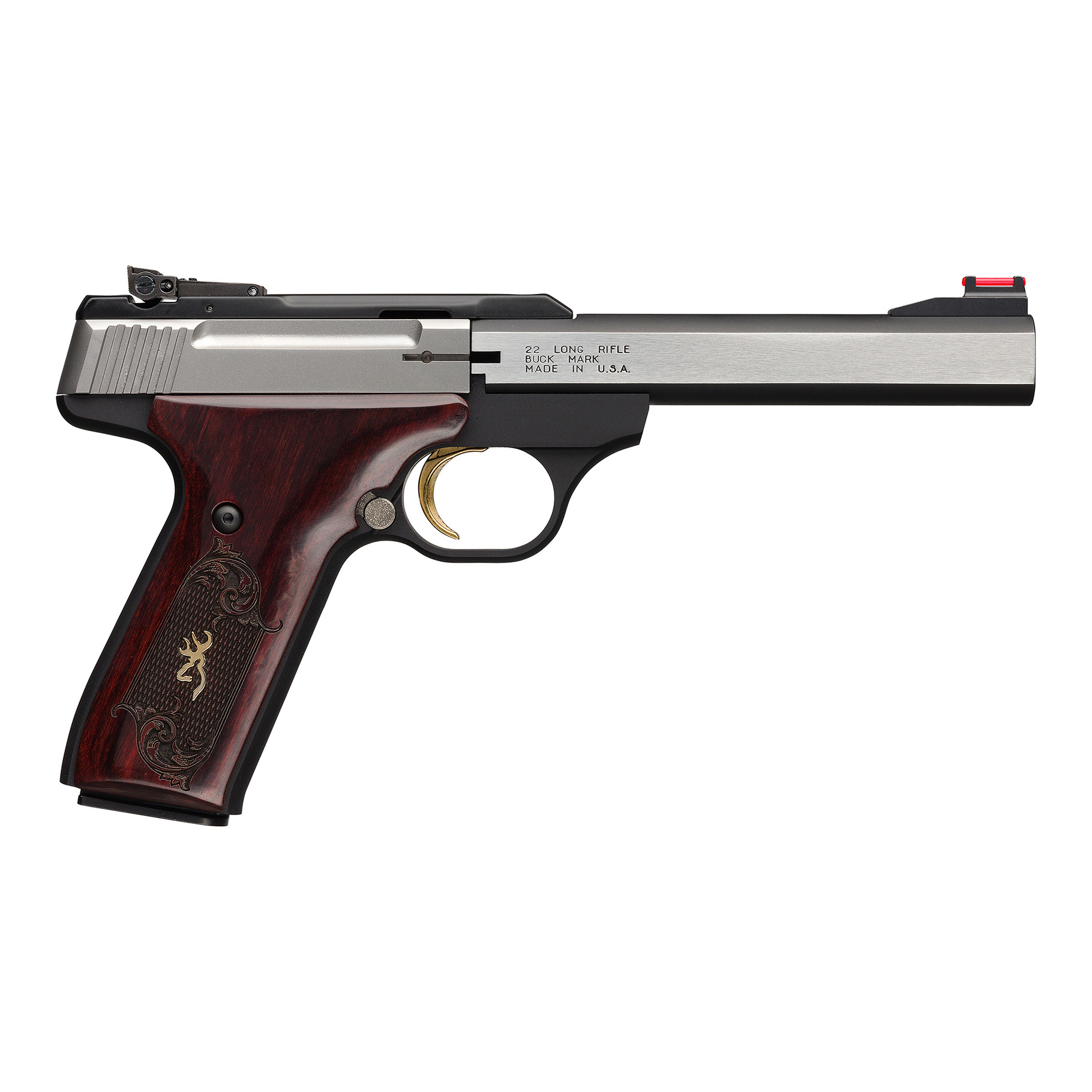 Pistolet BROWNING Buck Mark MEDAILLON Rosewood cal 22Lr