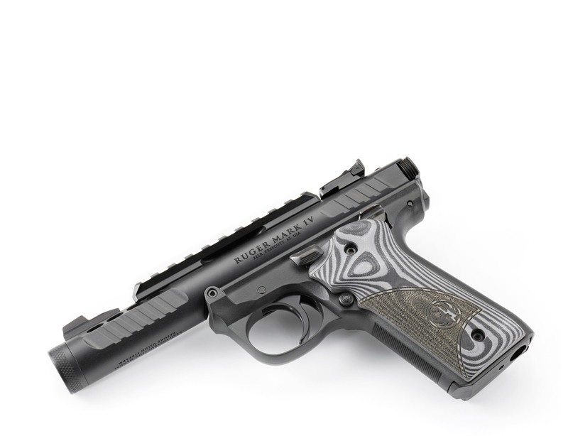 PISTOLET RUGER MARK IV 22/45 LITE 22LR 4.40" 10 COUPS – Image 2